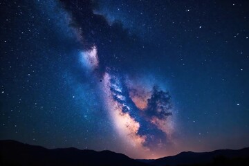 Naklejka premium Breathtaking Night Sky Star Constellation in Exceptional Detail, Perfect for Astronomy, Space, and Celestial Projects