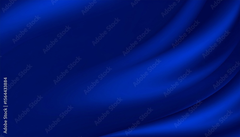 Poster blue abstract background with flowing waves of light and soft, smooth texture