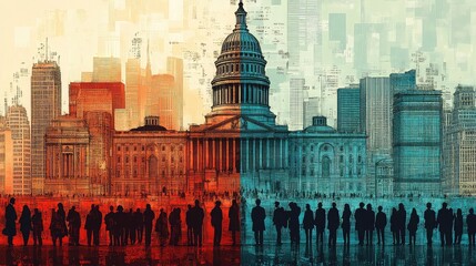 Fototapeta premium Income inequality awareness infographic showing wage disparity, wealth gap, economic injustice, social class divide, policy reform, equity campaigns, public education on fairness