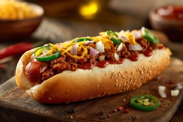 Classic Hot Dog , processed food , Generative AI