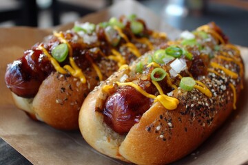 Classic Hot Dog , processed food , Generative AI