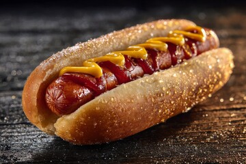 Classic Hot Dog , processed food , Generative AI