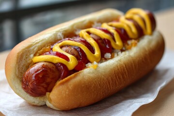 Classic Hot Dog , processed food , Generative AI