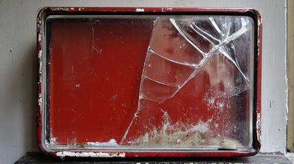 Emergency break glass box for urgent situations. 