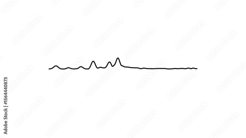 Poster sound waves animation shows dynamic audio flow. equalizer visual highlights music rhythm. digital wa