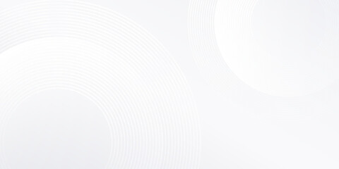 Abstract white background with white circle lines digital future mobile simple art modern