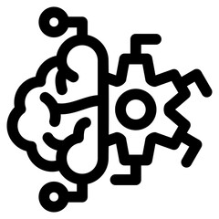 Machine Learning Outline Icon