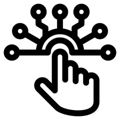 Digitalization Outline Icon