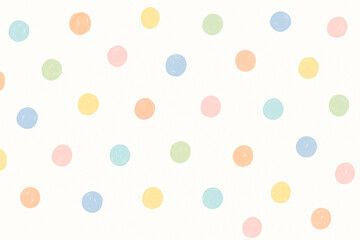 Pastel hand-drawn dot pattern background on white