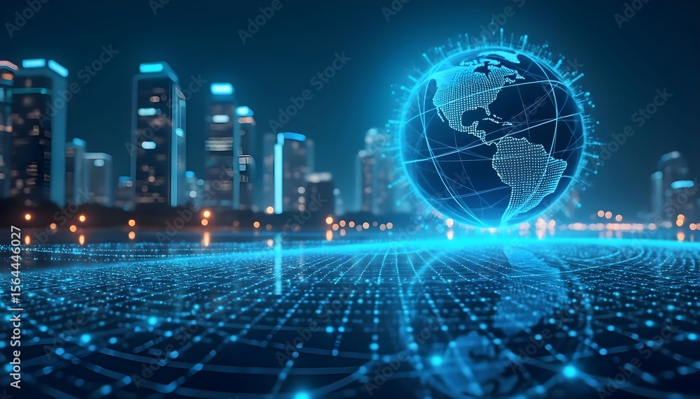 Poster global network technology in smart city for digital transformation and communication infrastructure 
