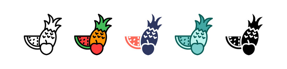 Fruits multiple icon