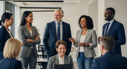 Diverse Business Team Collaboration and Success