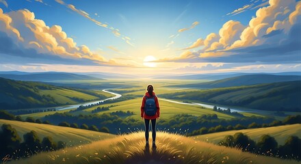 Sunrise Over Scenic Valley A Journey of Exploration and Discovery