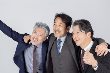 ハイテンションのミドルエイジ男性ビジネスパーソン