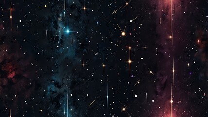 Starry Nebula Cosmic Sky With Glowing Stars space galaxy