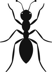 ant silhouette vector illustrator