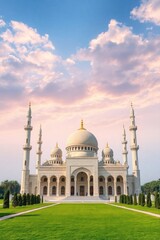 Naklejka premium copy space for text background mosque concept