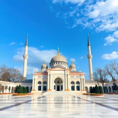 copy space for text background mosque concept