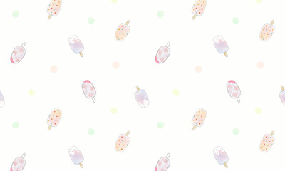 アイスキャンディードット柄