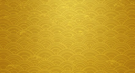 Gold fish scale pattern background design.