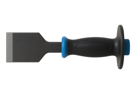 Stonemason's chisel isolated on transparent background