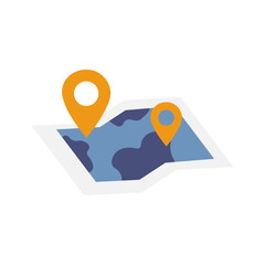 Map with Location Pins