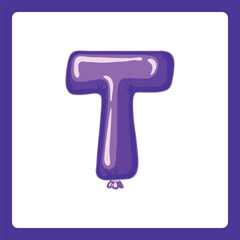 Alphabet balloons T