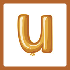 Alphabet balloons U