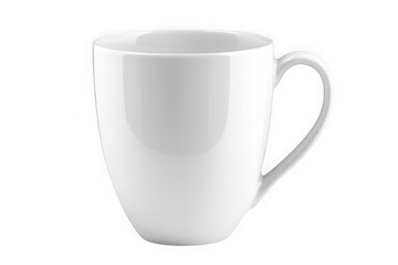 High resolution white ceramic coffee mug tea cup drinkware kitchenware isolated on transparent background