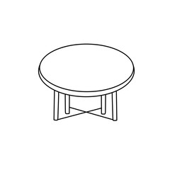 A table with a cross design on it