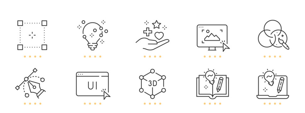 Design line icons. Editable stroke