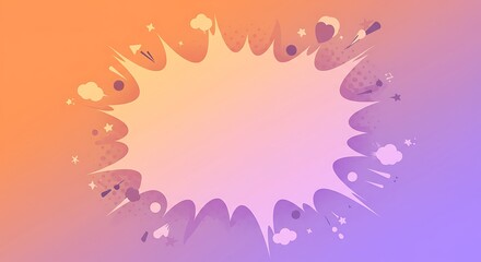 Colorful explosion graphic design element.