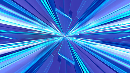 Shiny blue lines abstract background	
