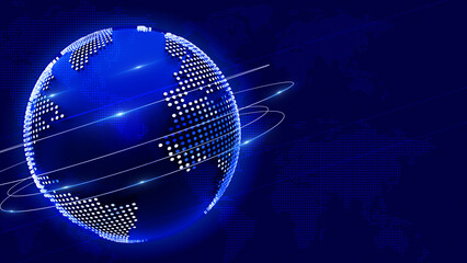 globe on abstract background	
