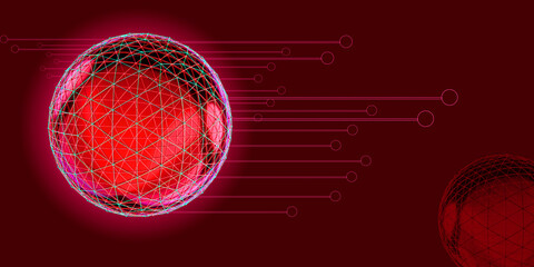 globe on abstract background	

