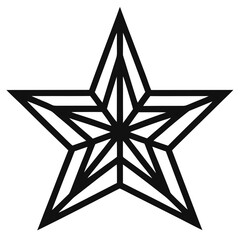 white background on star 