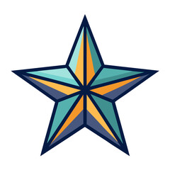 Obraz premium white background on star icon