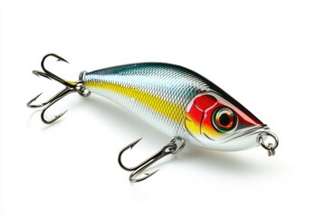 Colorful fishing lure designed for attracting freshwater fish