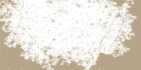 Abstract grunge background with a textured, old, and dirty brown surface, featuring a vintage design of paint splashes and rusty metal