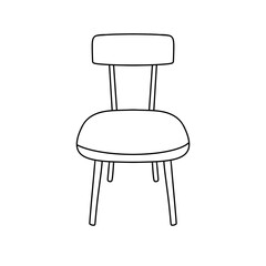 A chair with a back and legs