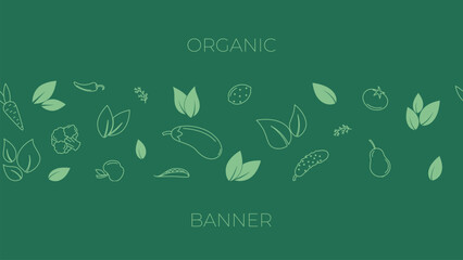 organic green banner