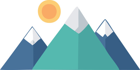 vector illustration of a mountain landscape