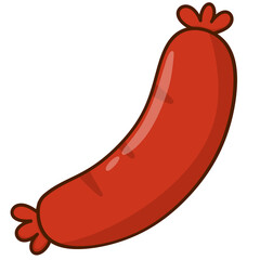 illustration of a sausage