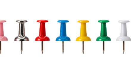 Colorful thumbtacks