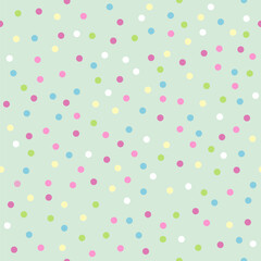  Celebration Birthday Party dots Confetti, Seamless pattern