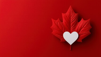 canada day 1 july illustration of a set of cards with a heart. Festive canadian imagery a charming heart shaped greeting card design perfect for patriotic celebrations.