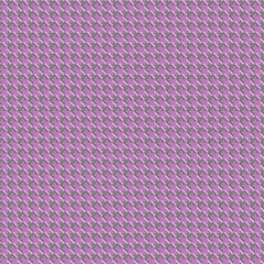 Geometric houndstooth pink seamless pattern with pied-de-poule ornament. Monochrome graphic design. Modern minimalist stylish squared background. Vector chequered motif for fabric, textile.