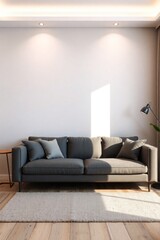 copy space for text background with sofa