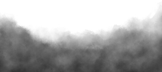 Fog effect steam transparent background black grey white for decoration decorative elements