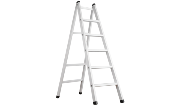Ladder isolated on white background. - Powered by Adobe
